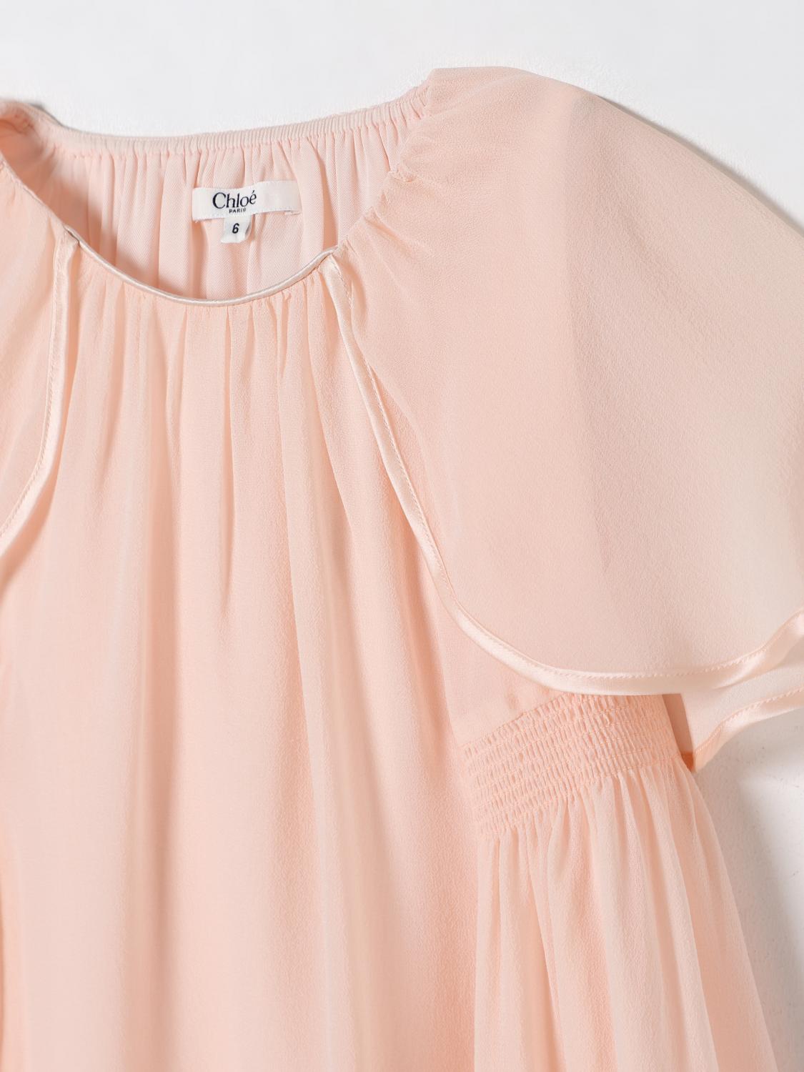 Dress CHLOÉ Kids color Pink