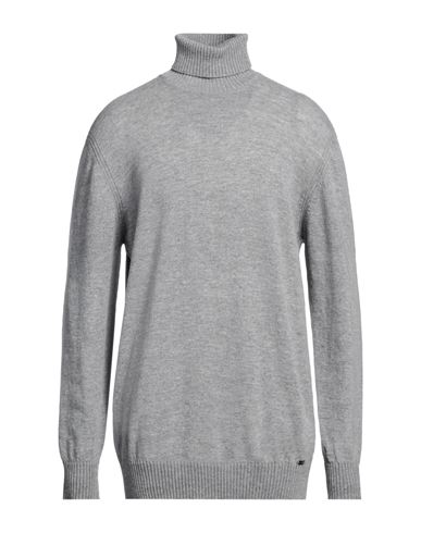 Man Turtleneck Light grey Size XXL Merino Wool, Cashmere