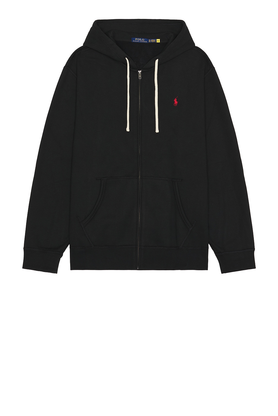Polo Ralph Lauren Full Zip Hoodie in Black - Black. M also in L, XL/1X