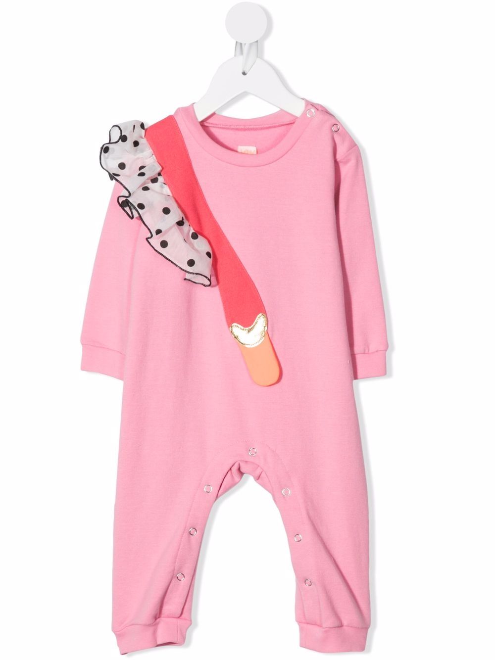 Ruffle-embellished pajamas - Pink