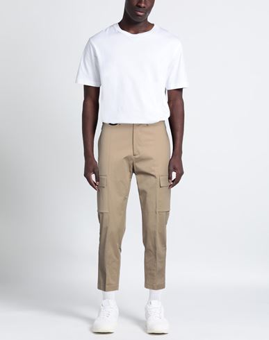 Man Pants Beige Size 30 Cotton, Elastane