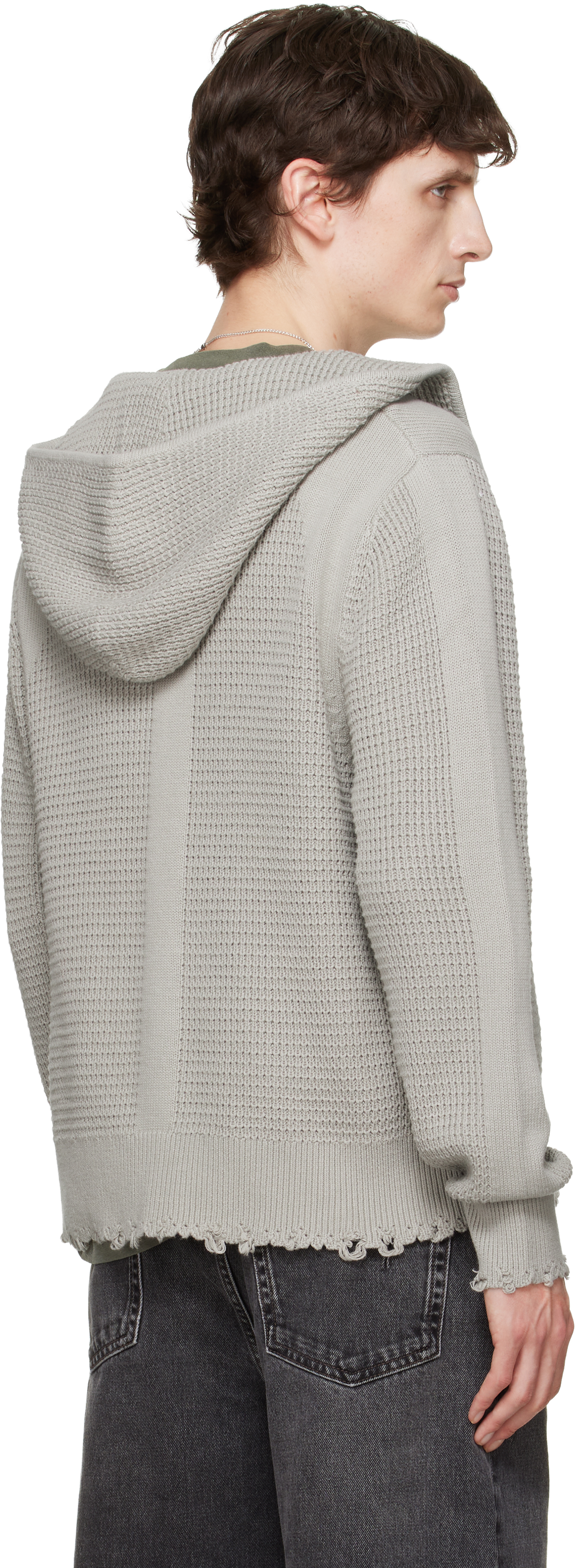 Gray Glasgow Knit Hoodie