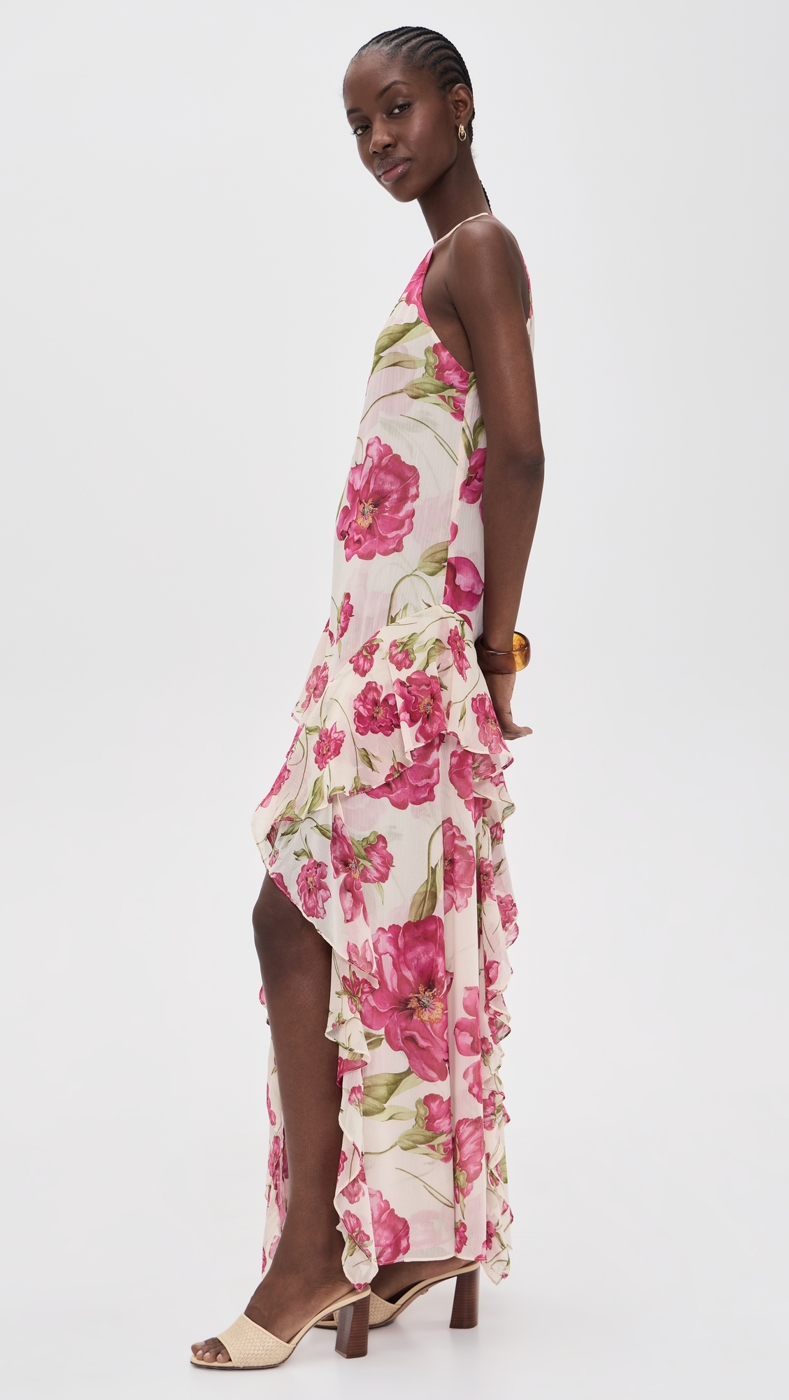 Novah Dress Fuchsia Blooms