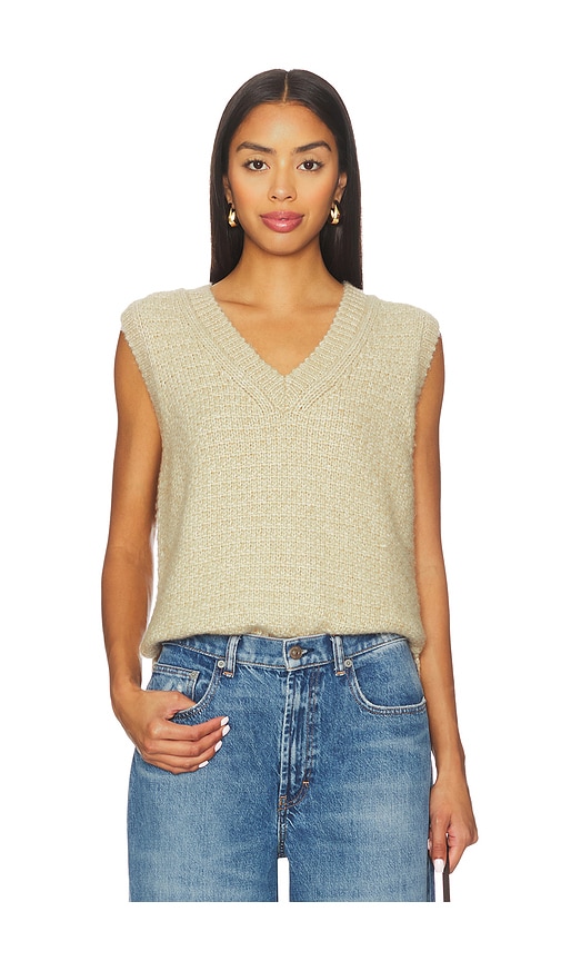 Stitches & Stripes Suzette Vest in Beige. M. Also in