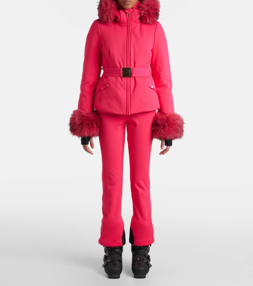 The Giselle faux fur-trimmed ski jacket