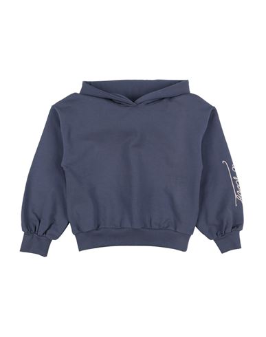 Kid Girl Sweatshirt Midnight blue Size 10 Cotton, Elastane
