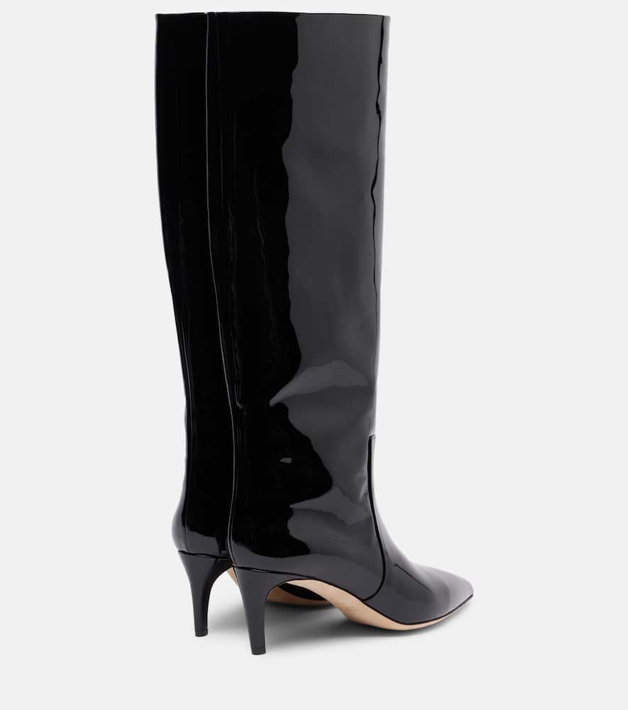 60 patent leather knee-high boots