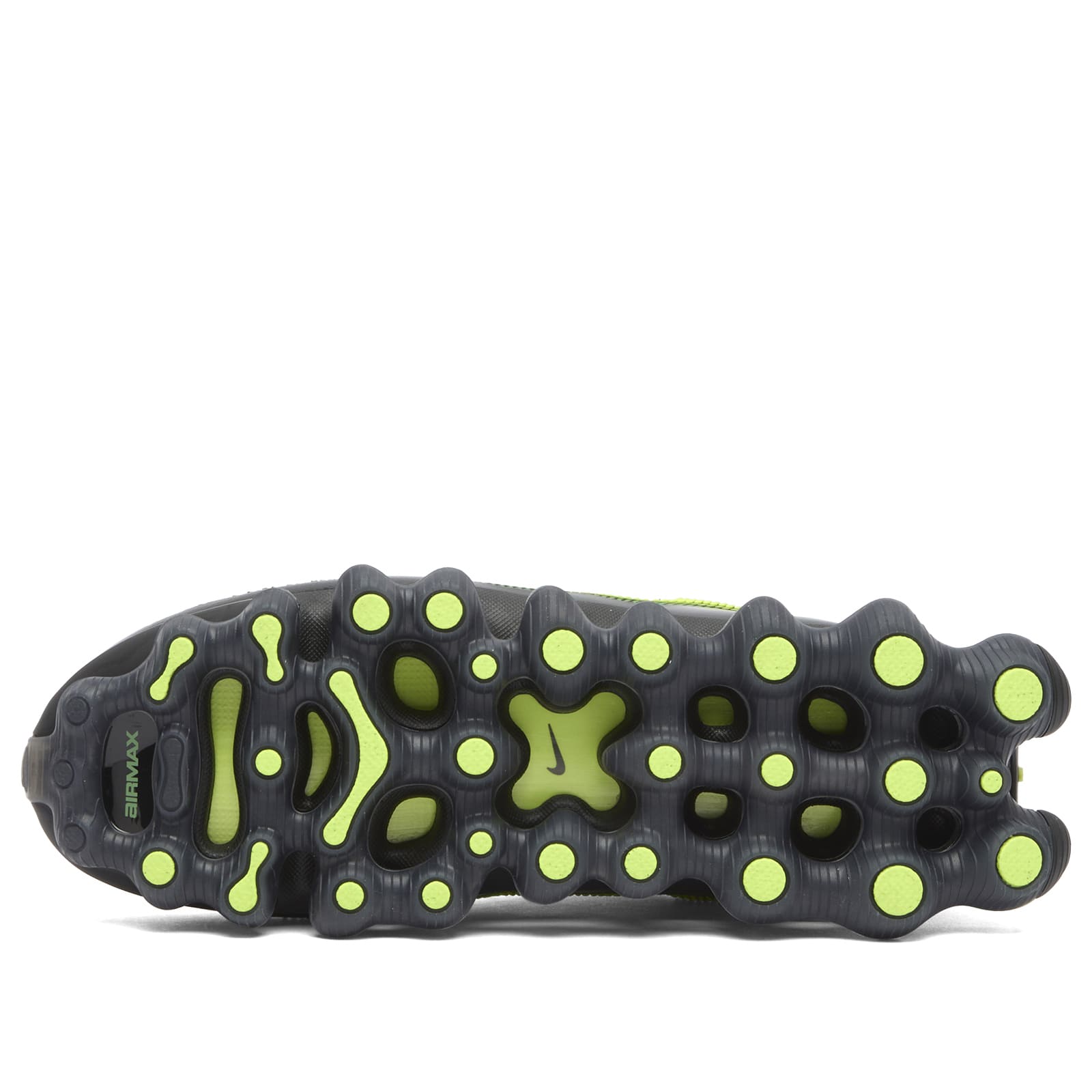 Air Liquid Max Sneaker in Black. Chrome/Green Apple/Volt