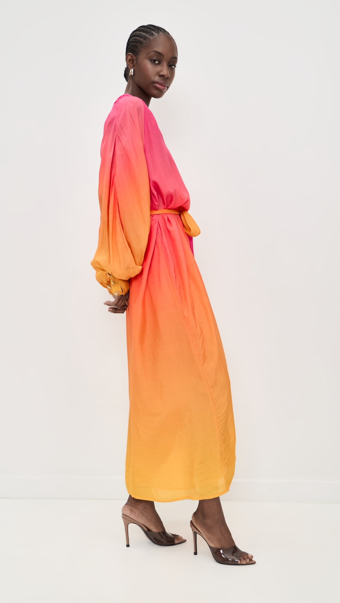 Angie Long Dress Bemberg Tie And Dye One Size