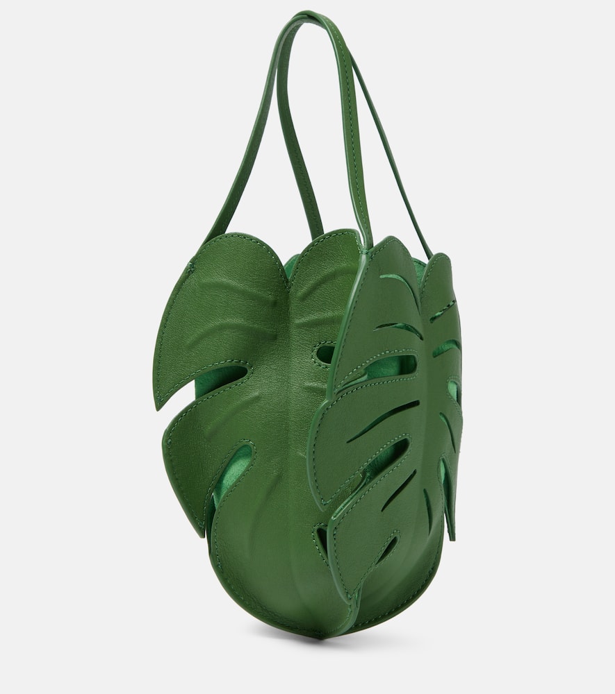 Palm Mini leather tote bag