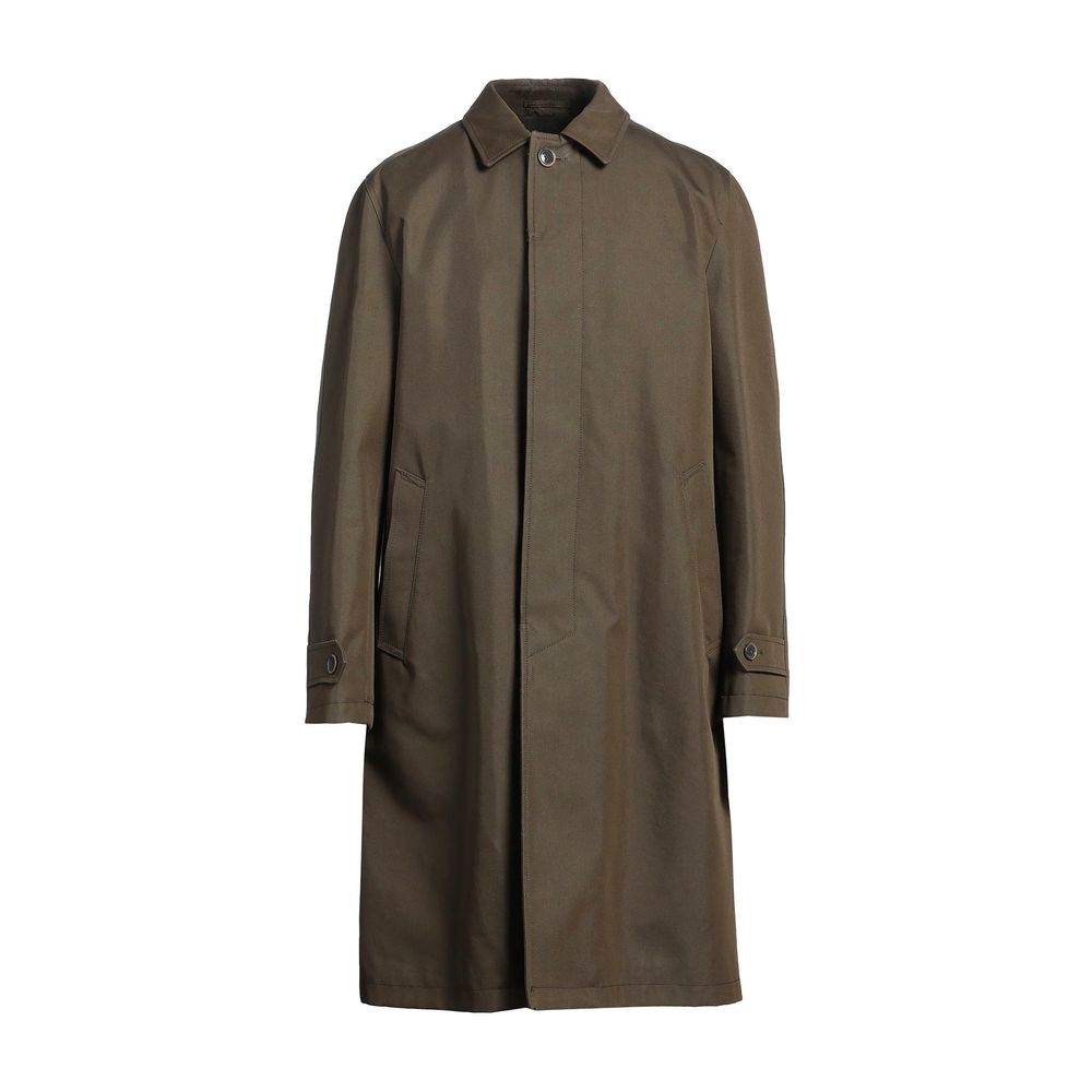 Cotton Blend Coat — Brown
