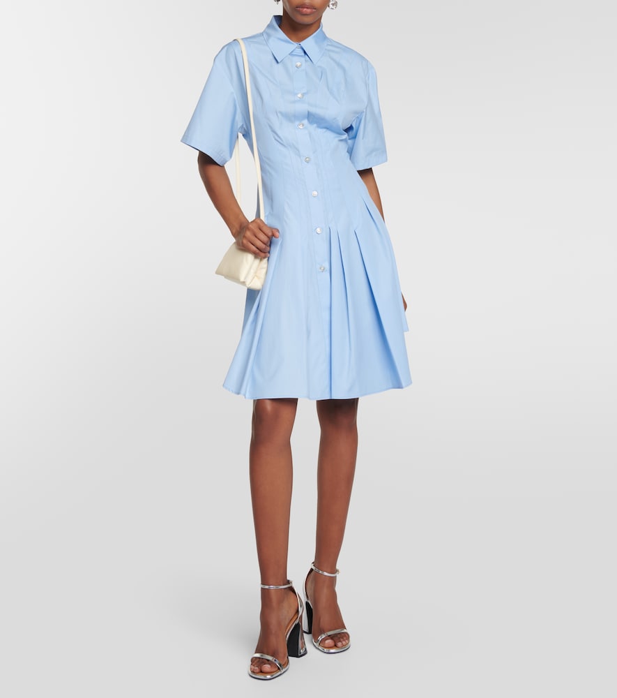 Cotton poplin shirt dress