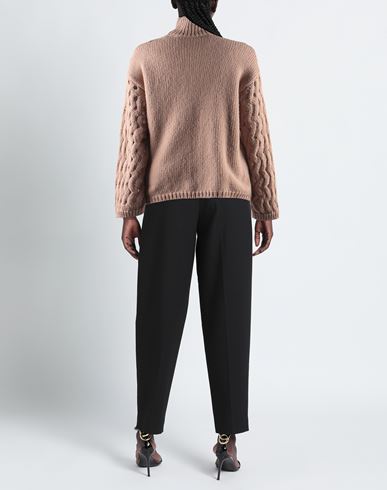 Woman Turtleneck Antique rose Size L Wool, Acrylic, Alpaca wool