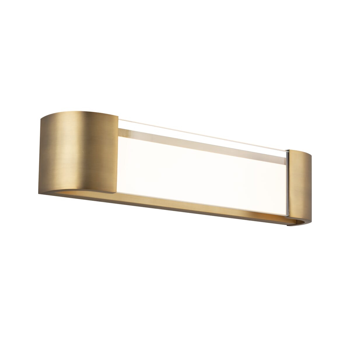 WAC Melrose 3000K Bathroom Vanity Light in Aged Brass - WS-36022-AB