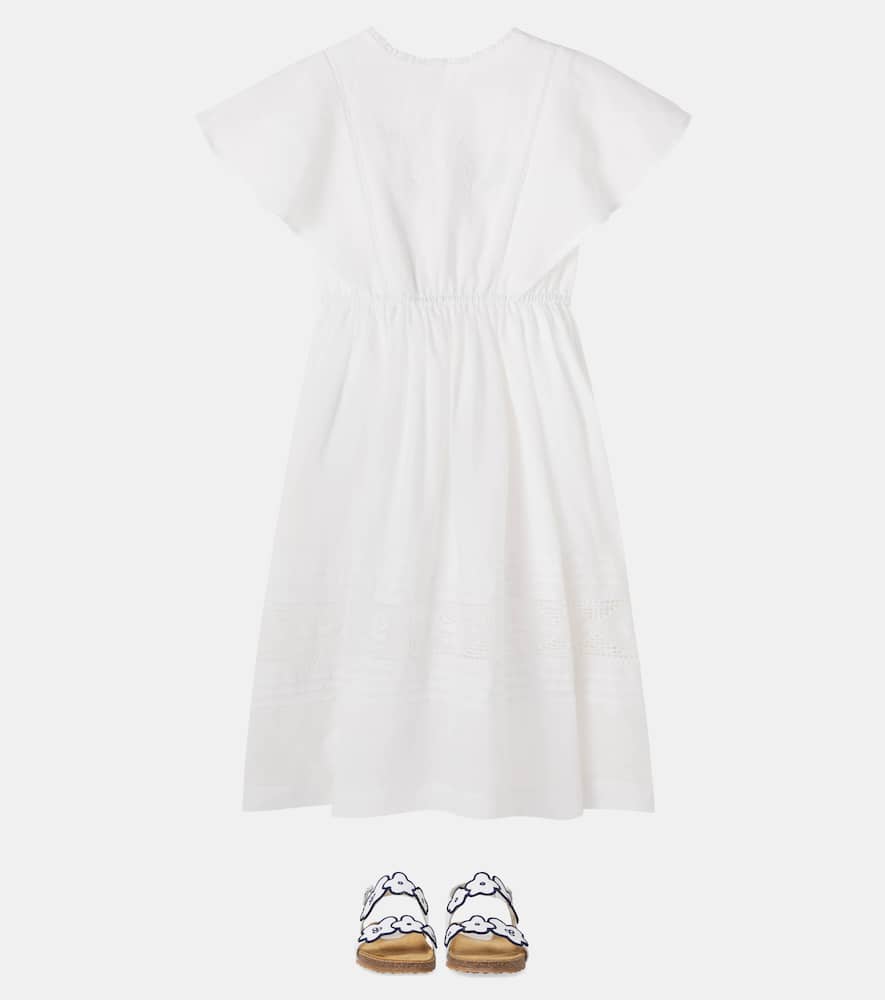 Emilie embroidered ramie dress