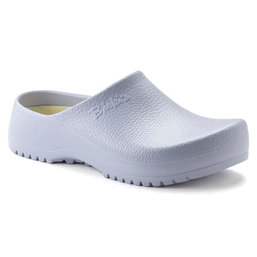 Super-Birki Vegan Polyurethane Lavender Fog Clogs