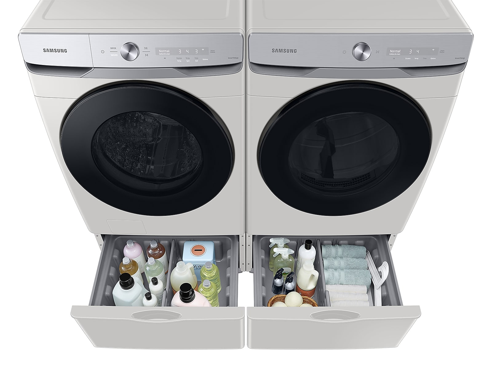 5.0 cu. ft. Extra-Large Capacity Smart Dial Front Load Washer with MultiControl™ in Ivory(WF50A8600AE/US)