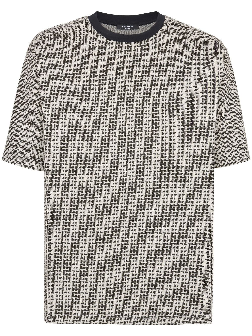 Monogram-print T-shirt - Black