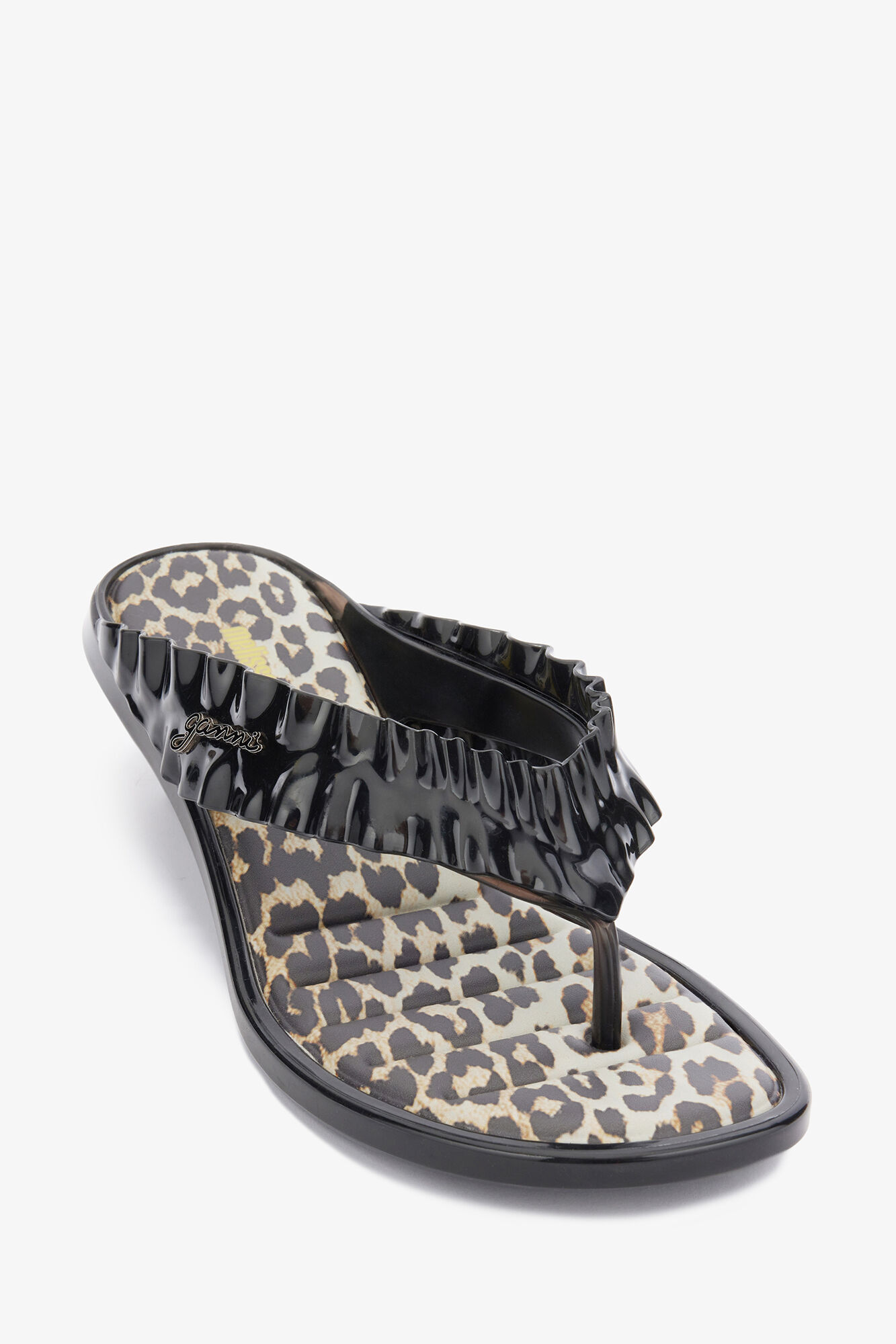 X Melissa Thong Kitten Heel in Leopard