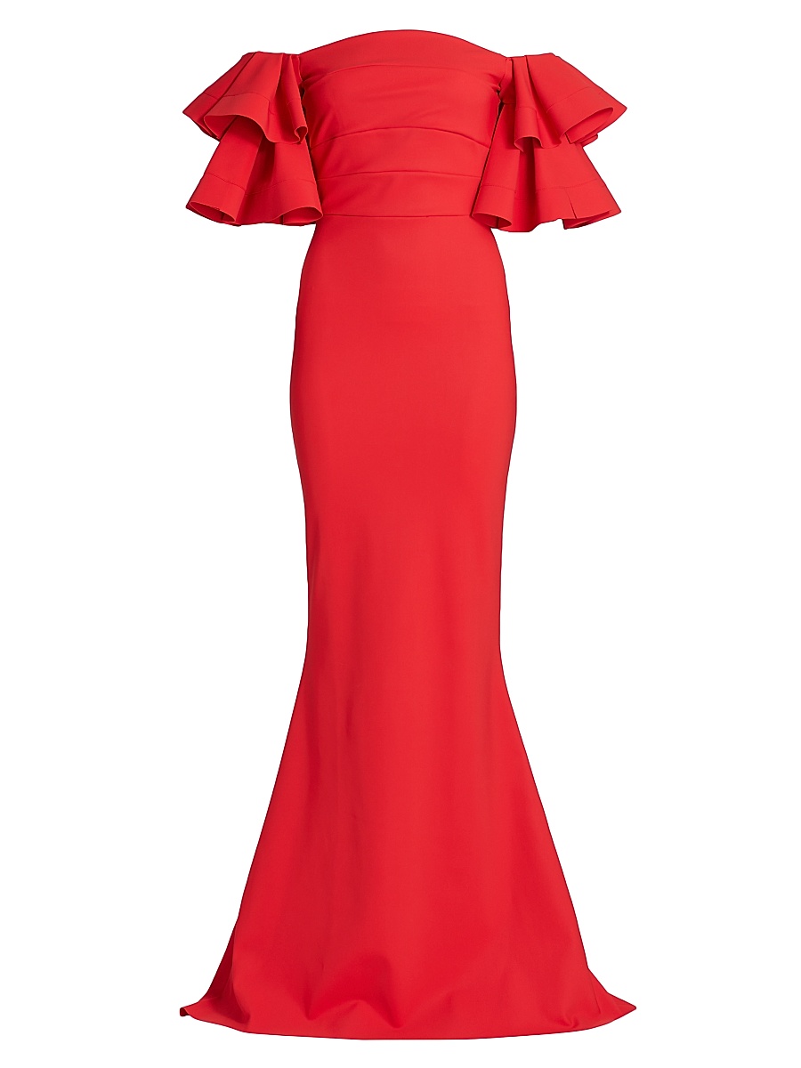Women's Parvati Off-The-Shoulder Gown - Passion