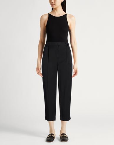 Woman Pants Black Size 8 Lyocell, Cotton