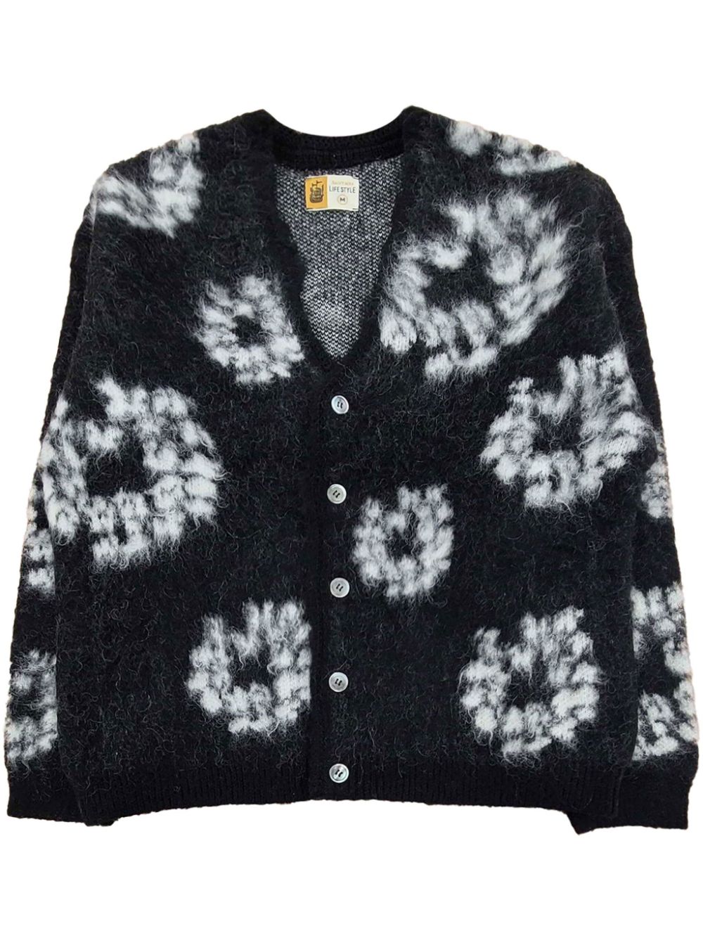 X Denim Tears floral cardigan - Black
