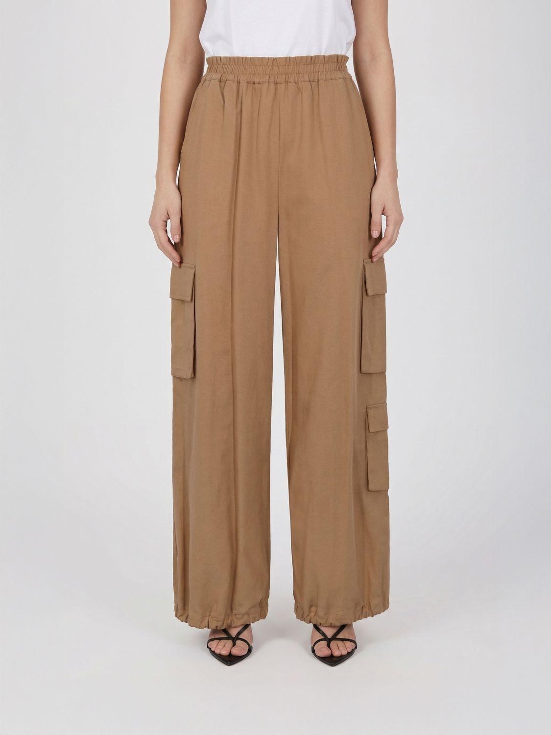 Pants Woman color Beige