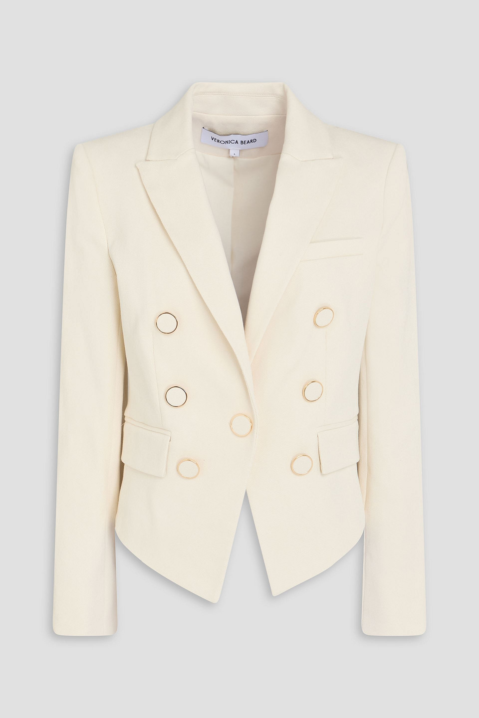 Diego cotton-blend twill blazer - White - US 0