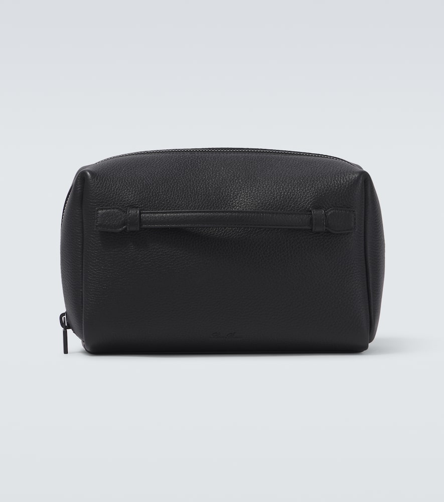 Extra Medium leather toiletry bag