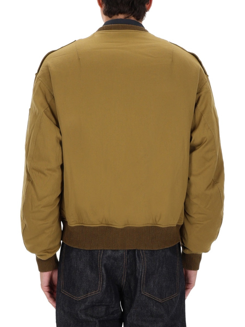 Visvim - utility jacket with ribbed cuffs and epaulette