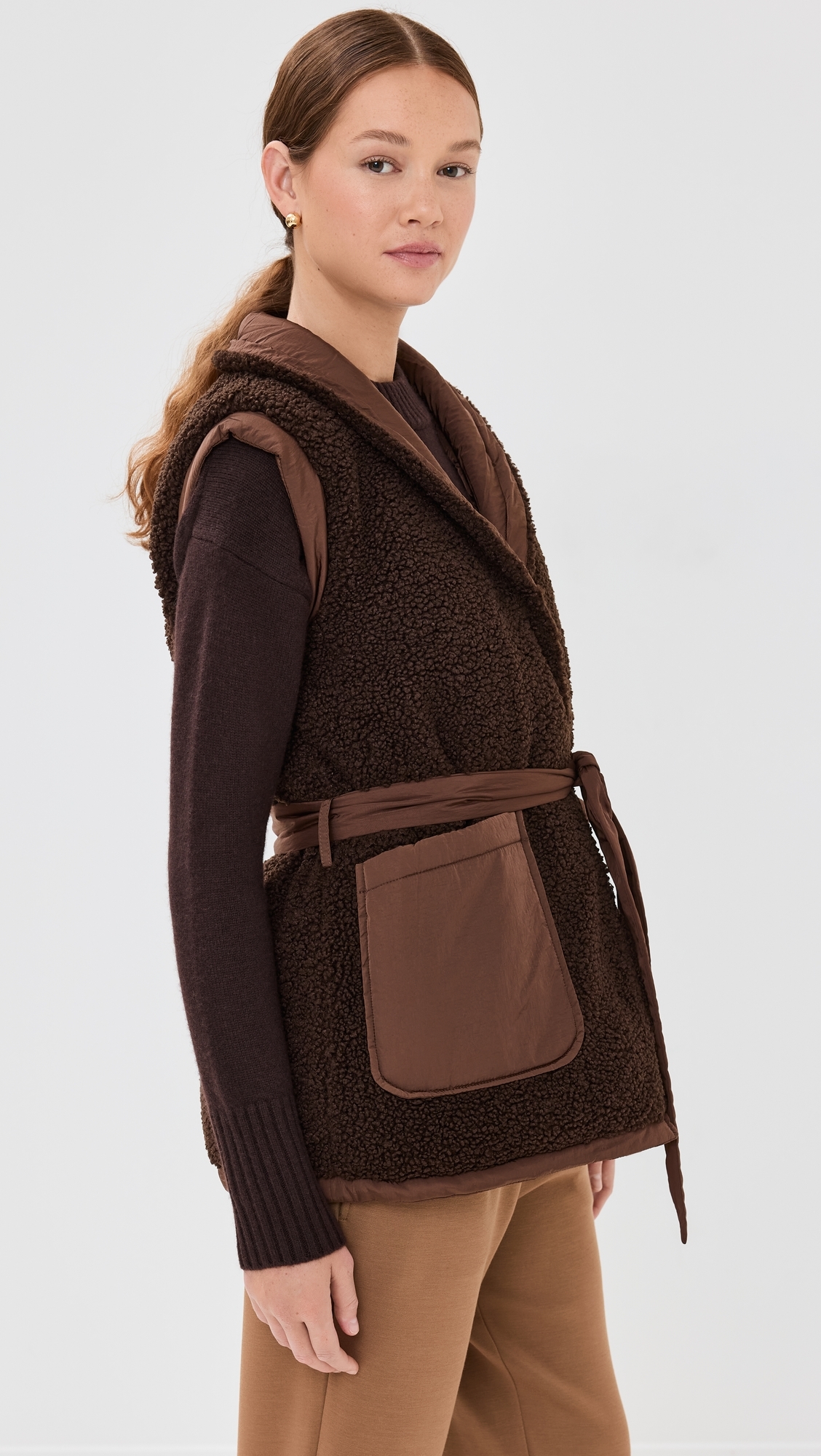 Lanville Reversible Gilet Chestnut/Coffee Bean