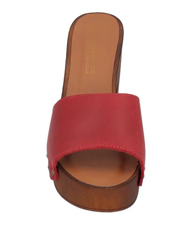 Woman Sandals Red Size 9 Leather