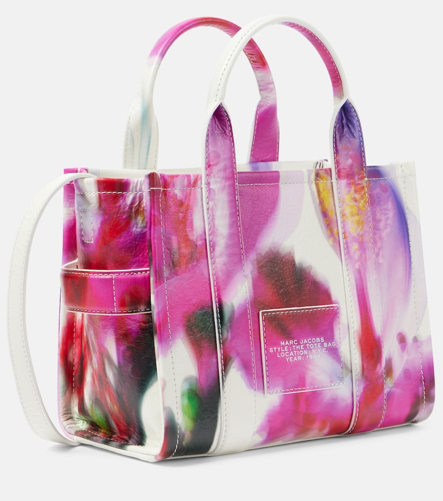 Future Floral Small leather tote bag