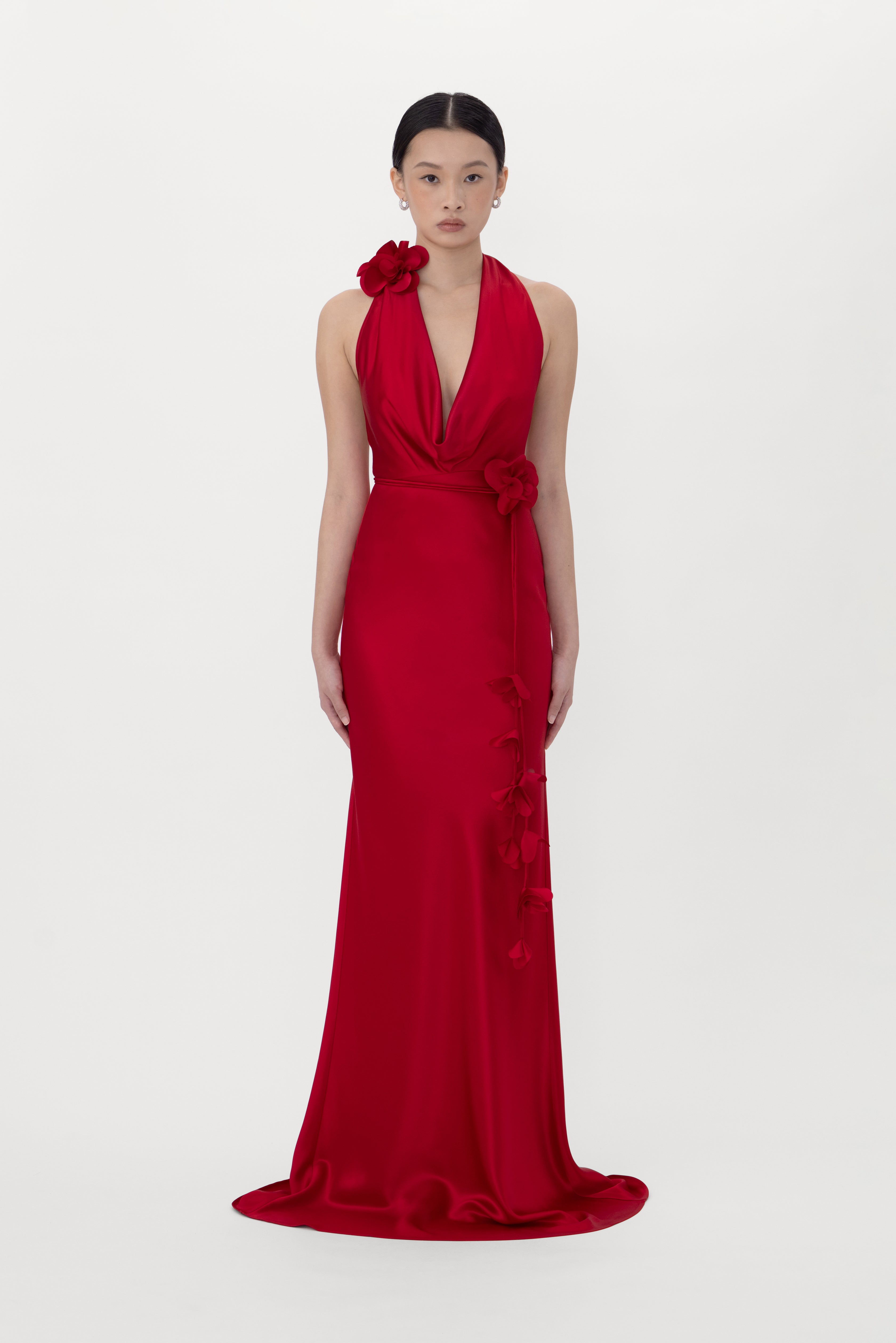 Delphine Satin Gown