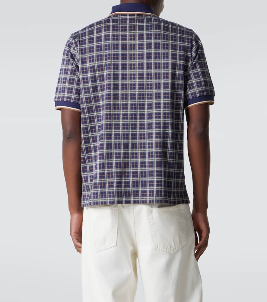 Checked polo shirt