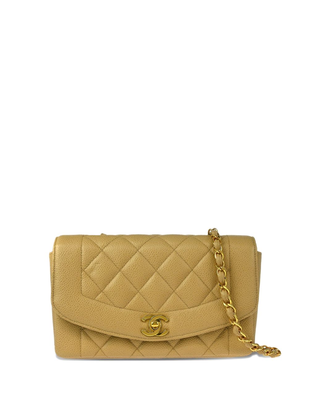 CHANEL Pre-Owned 1995 small Diana shoulder bag - Neutrals