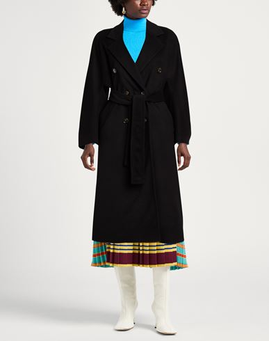 Woman Coat Black Size 6 Wool, Polyester, Acrylic