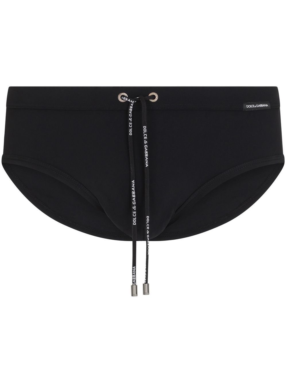 Logo tie swimming trunks - Black