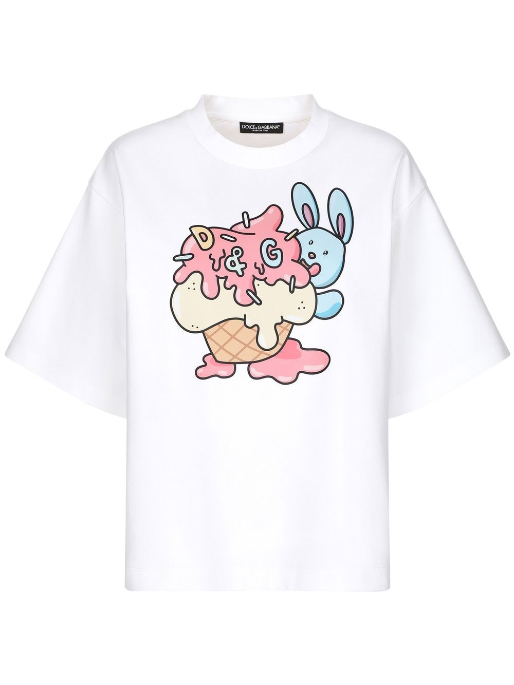 X Gianpiero D’Alessandro print T-shirt - White