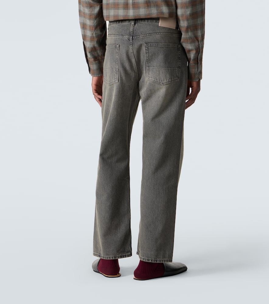Third Cut faded straight jeans