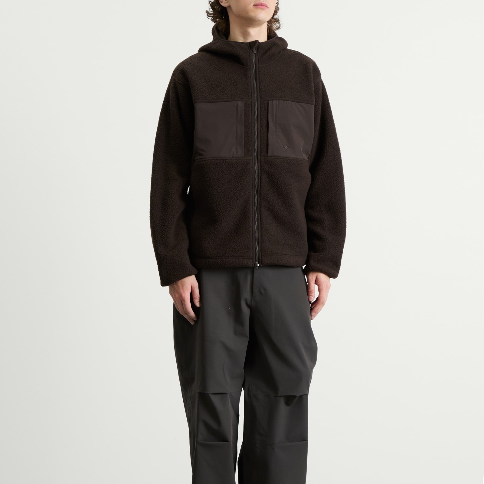 Men's 247 Borg Fleece Jacket Chocolate Torte