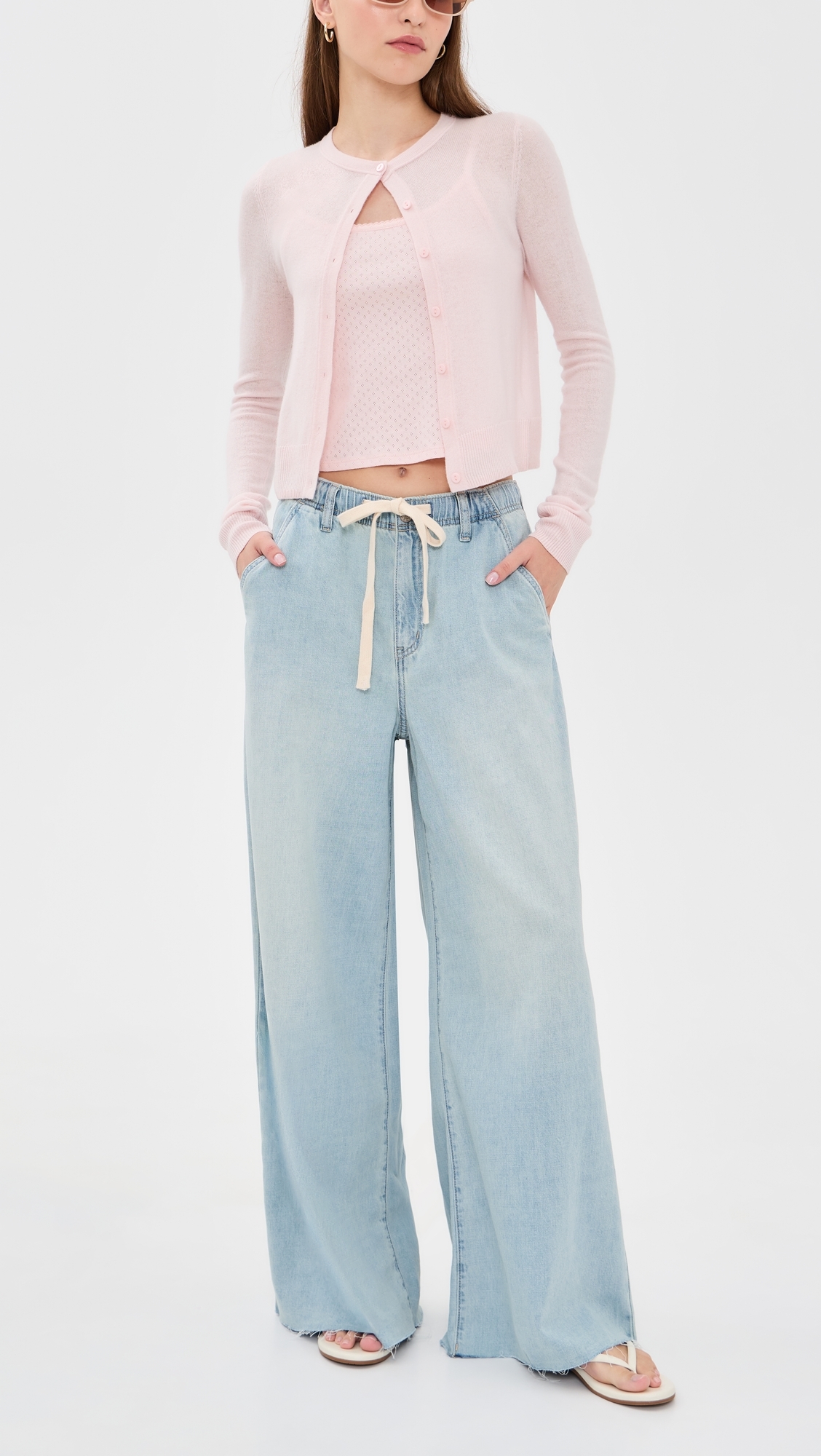 Cabana Wide Leg Pull On Jeans CHARMED