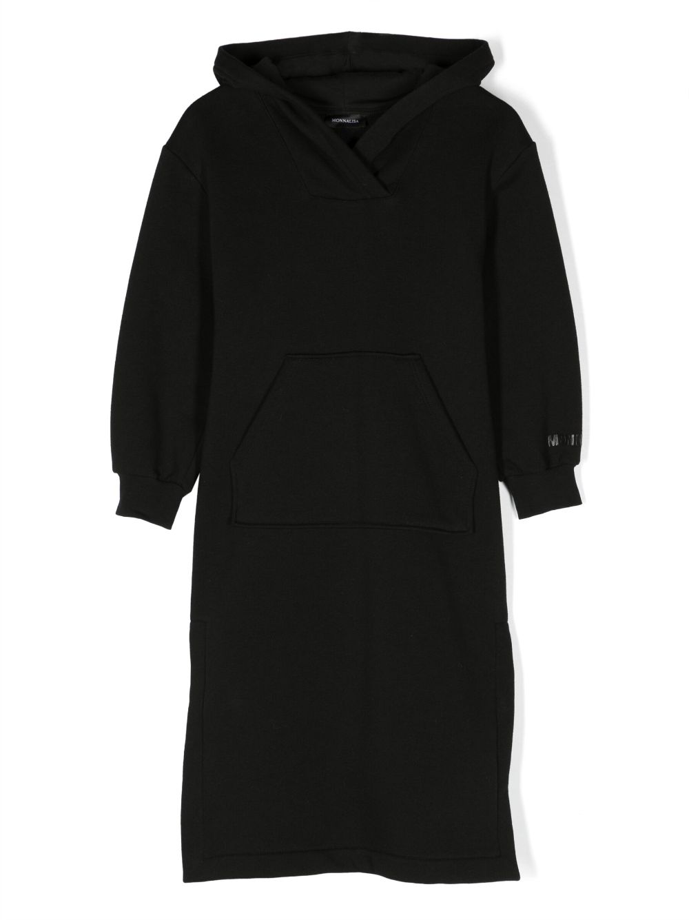 Logo-print hoodie dress - White