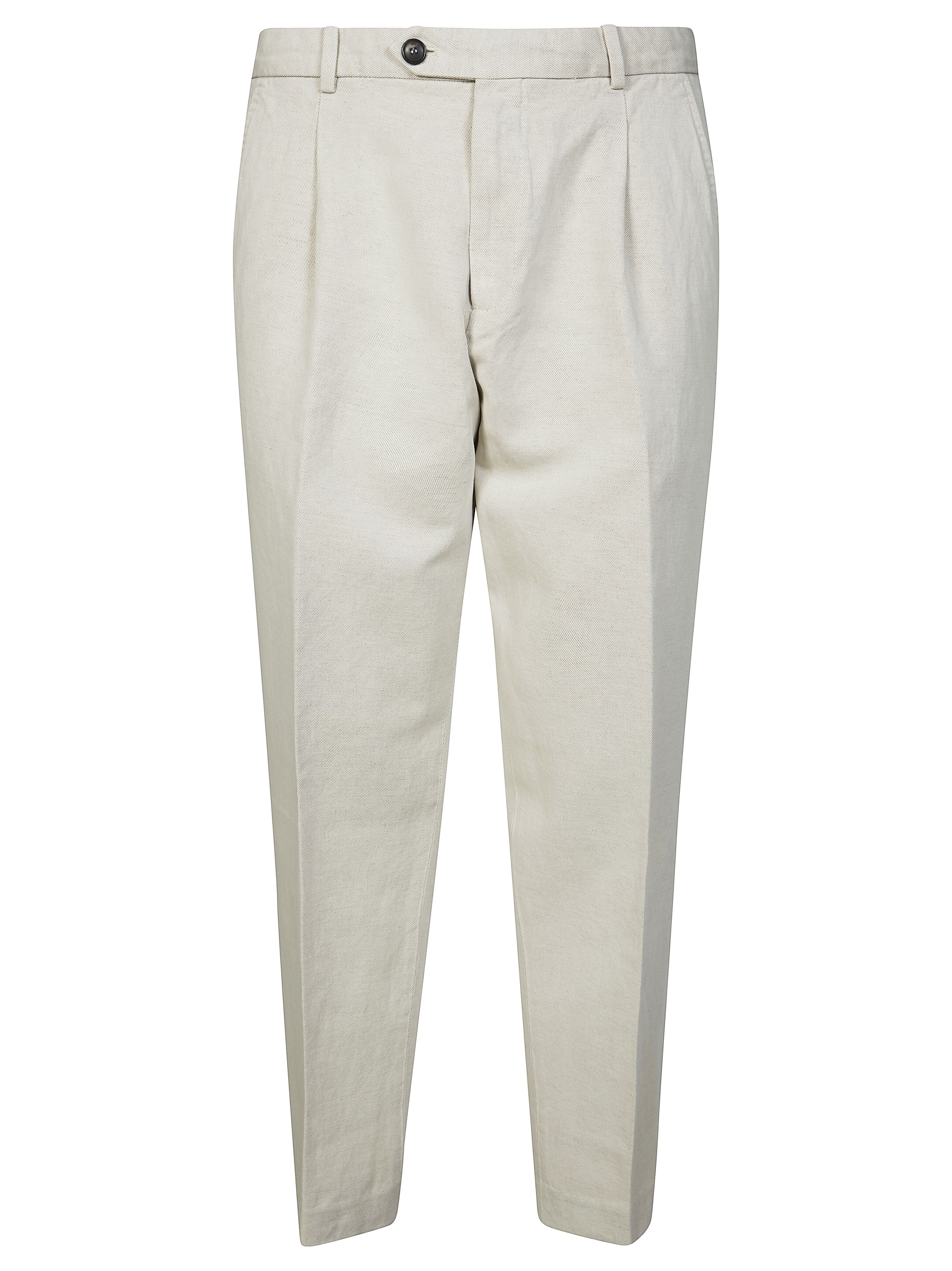 Men's Easy-Wear Trousers with Pinches