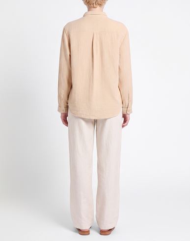 Woman Shirt Beige Size S Cotton