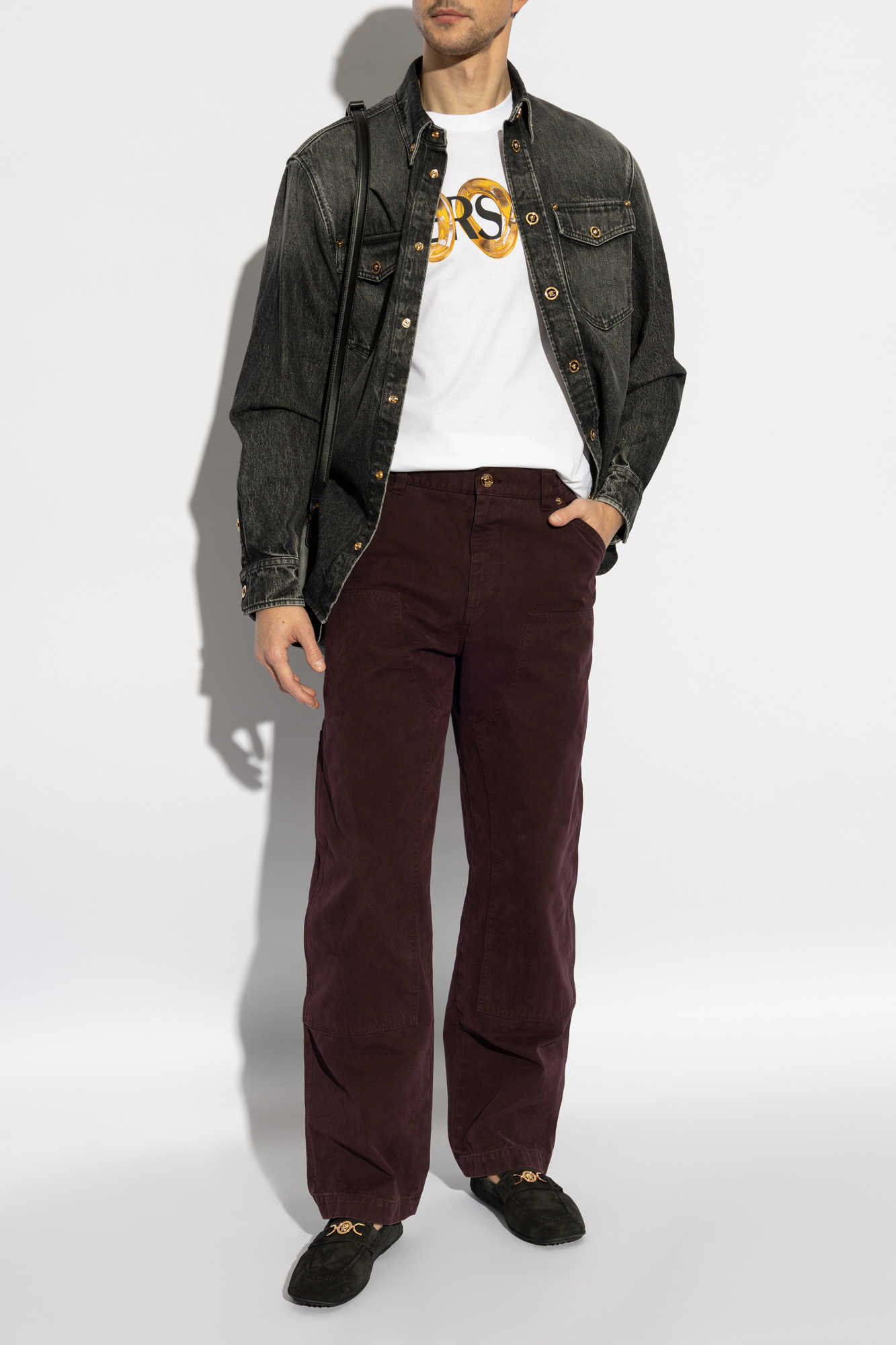 Denim Shirt, Men's, Grey