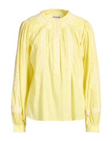 Woman Top Pastel yellow Size S Cotton