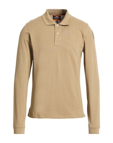 Man Polo shirt Khaki Size M Cotton