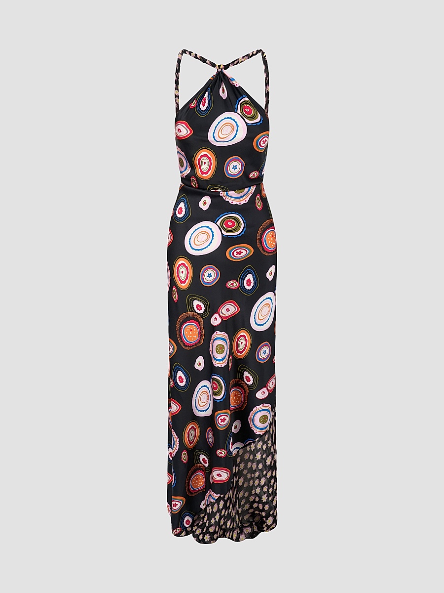 Women's Charli Silk Maxi Dress - Millefiori Multi