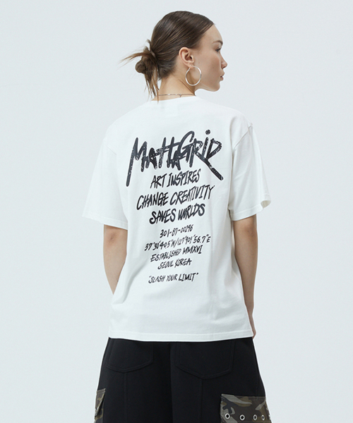 PIGMENT GRAFFITI LOGO TEE IVORY